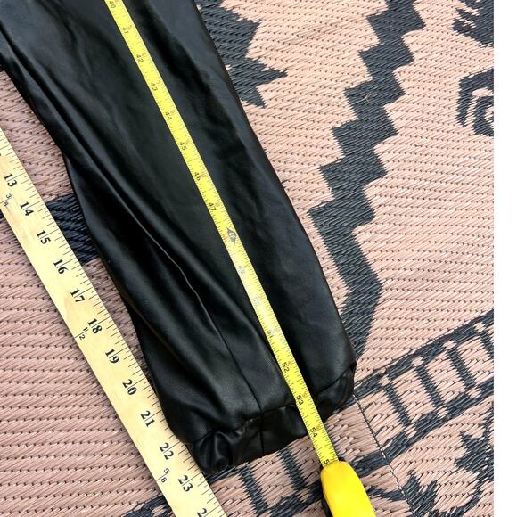 Pinko | Bellini Ecological Leather Zip Up Bikercore Moto Jumpsuit Black Size 4 - Picture 12 of 12